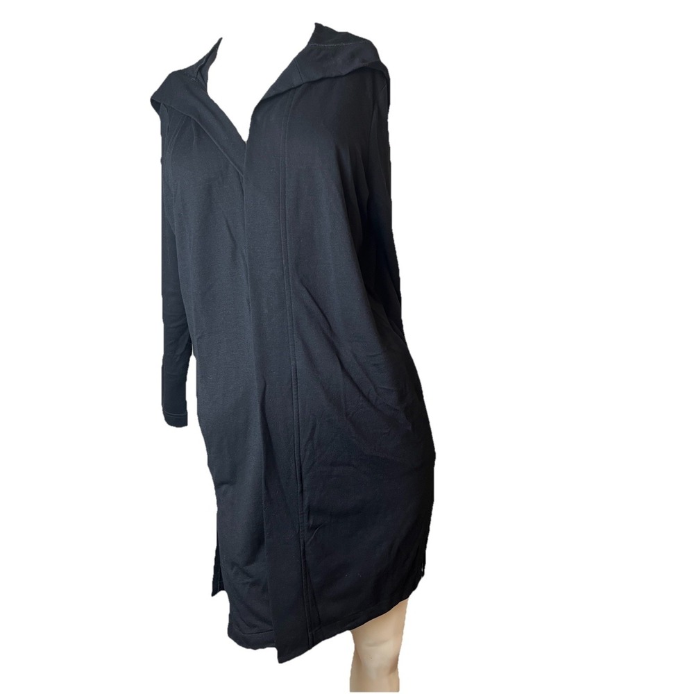 Old Navy Women's Longline Open Front Long Jersey Cardigan Sweater MP Black